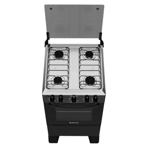 Fogão Atlas 4 Bocas Mônaco Plus Automático Mesa de Inox Forno 50L - Entrega