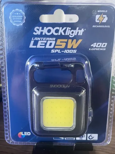 Lanterna LED 5W Recarregável - Shocklight