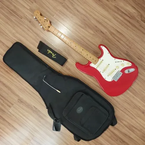 Fender México 95' toda original relíquia correia e capa original