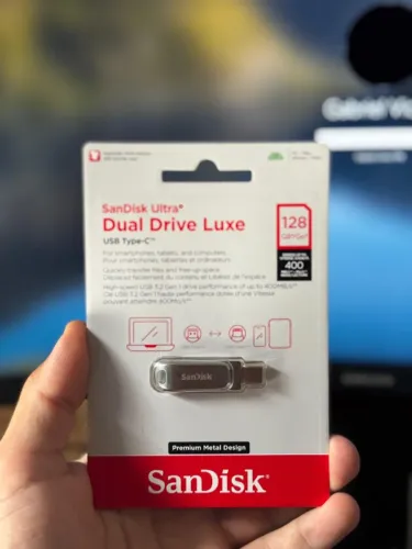 Pen Drive USB 128GB Dual Drive Luxe Type-C SanDisk