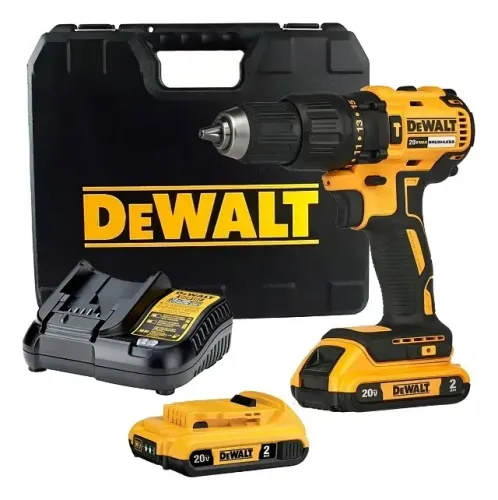 PARAFUSADEIRA DEWALT C/IMPACTO BRUSHLESS C/2BAT 2AH 20V MAX LITIO