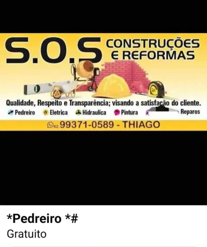 Pedreiro com Qualidade e Agilidade - Goiânia