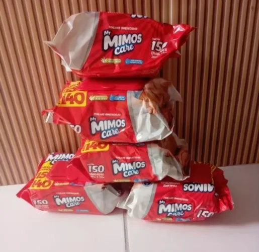 Toalhas Umedecidas My Mimos Care - Pacotes com 140 e 150 unidades