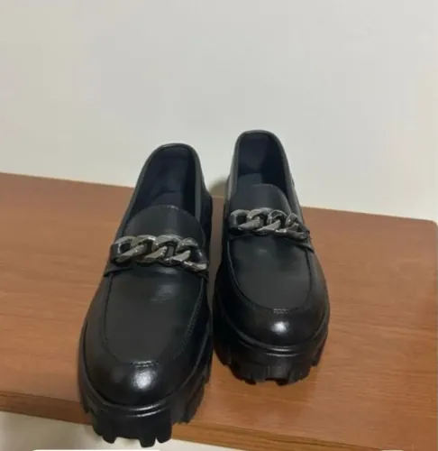 Mocassim tratorado feminino, preto, tam. 39