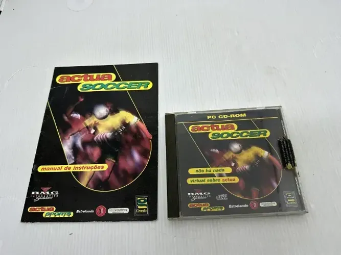 Jogo Antigo Pc Windows 95 Gremlin Actua Soccer + Manual (Usado)