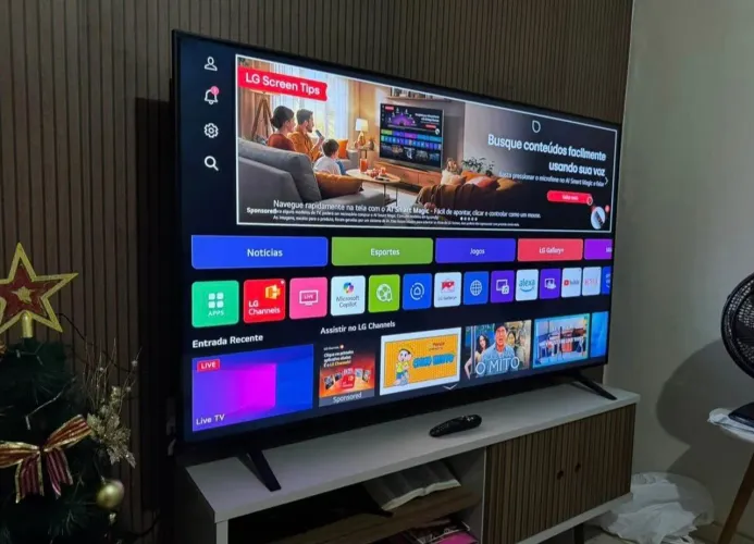 65 POLEGADAS LG SMART 4K COMANDO VOZ (ALEXA) GAME XBOX INTEGRADO BLUETOOTH BORDA INFINITA 