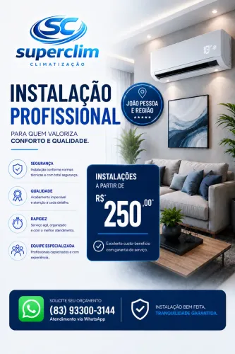 Instalamos seu ar-condicionado hoje!