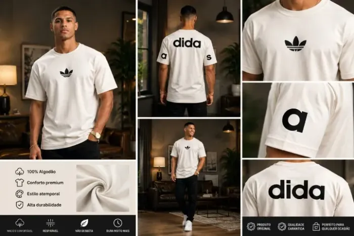 CAMISETA OVERSIZED PREMIUM 100% ALGODÃO - TAMANHO: G