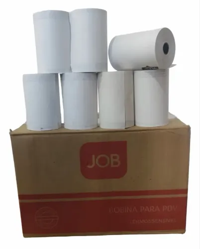 Bobina para impressora térmica 80x40 caixa 30un branca 