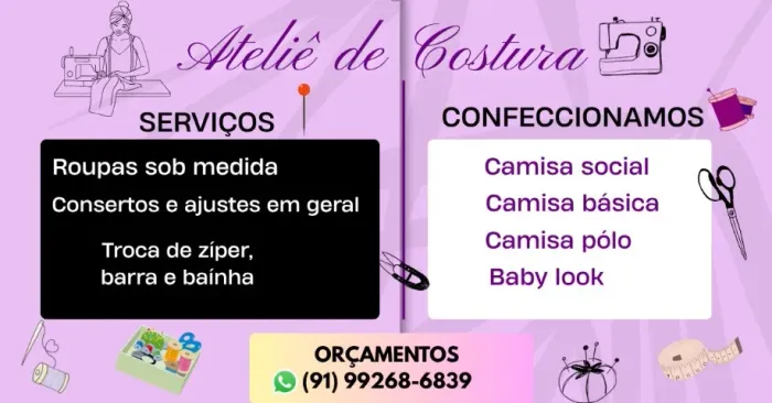 Serviços de costura