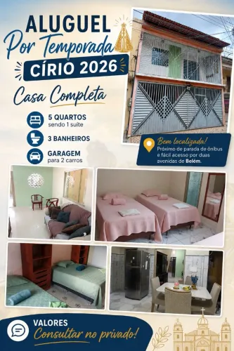 Casa por Temporada - círio de Nazaré - Belém 