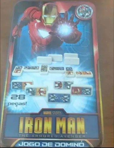 Jogo de dominó só homem de ferro marvel