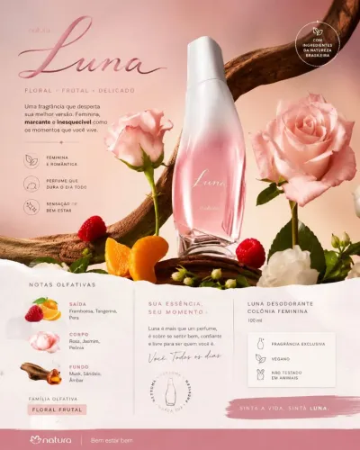 Desodorante Colônia feminina luna