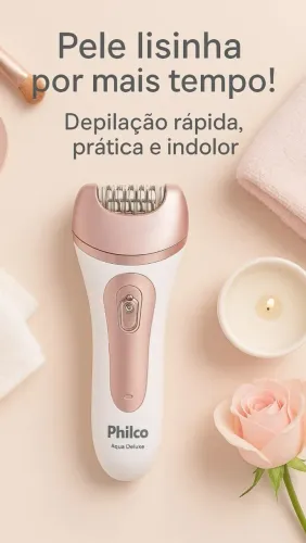 Depilador elétrico philco acqua deluxe