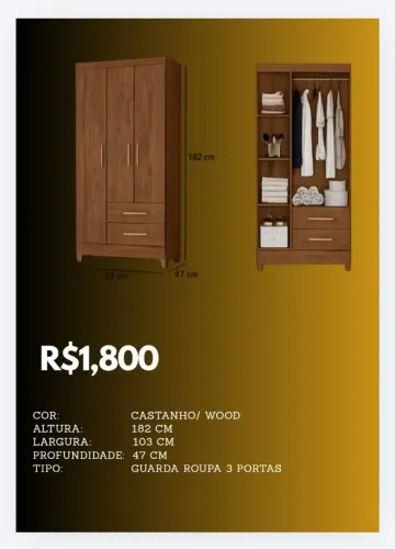 Quarda roupa solteiro 