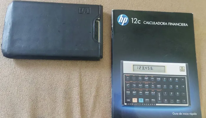 Calculadora HP12C GOLD com case e manual calculadora financeira