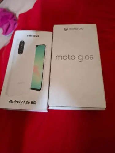 Vendo sansnug a26 256 gb e moto g 06