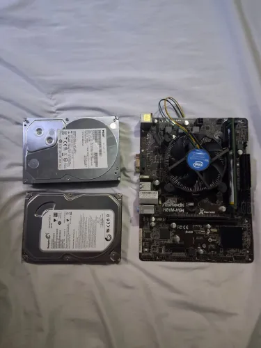 Placa mãe processador +hds