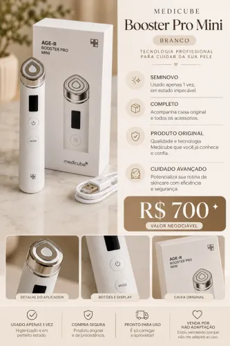 ? Booster Pro Mini - Branco | Praticamente Novo ?