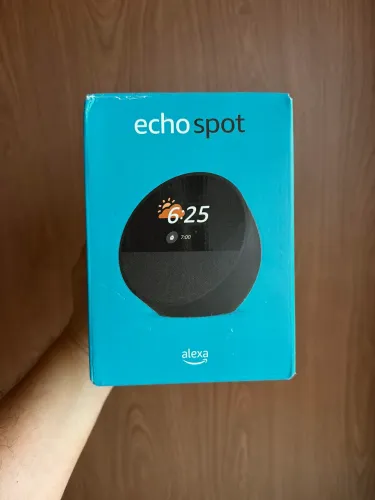 Alexa Echo Spot com Visor de Relógio e Tela Smart Speaker Original Amazon