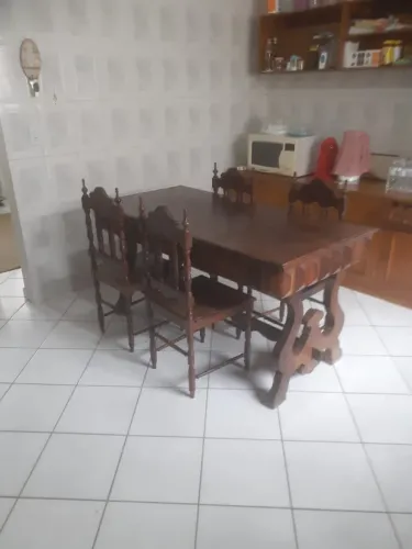 Mesa de jacarandá entalhada entrega grátis para sp