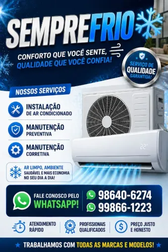 SEU AR NÃO ESTÁ GELANDO ? CHAMA QUE RESOLVEMOS