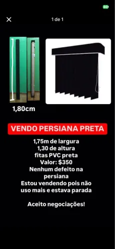 Persiana Preta