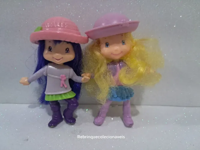 Lote 2 miniaturas colecionáveis Moranguinho