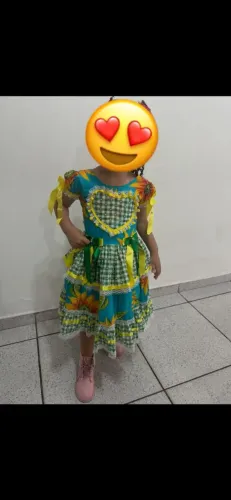 Vestido junino Infantil 4 anos