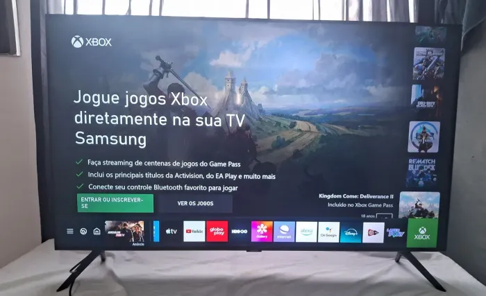 VENDO TV SMART SAMSUNG 50' 4K COMANDO DE VOZ E XBOX