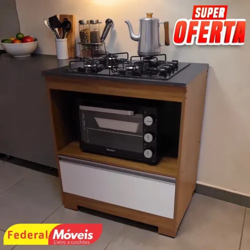 Balcão para Cooktop 4 Bocas Mega Oferta (Somente balcão) - Chama no WhatsApp 