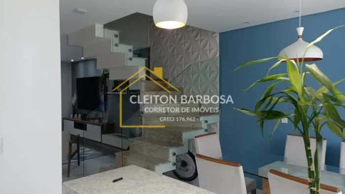 Sobrado Alto Padrão com 119 m², distribuídos em 3 quartos, sendo 1 Suíte Condominio Villa