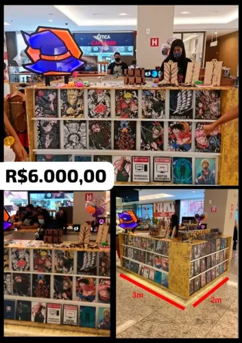 Quiosque MDF para shopping 