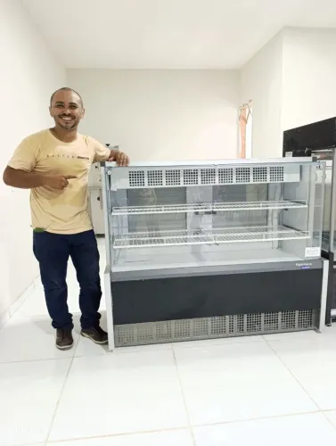 BALCÃO REFRIGERADO 1.40 METRO LINHA AURORA GELOPAR 