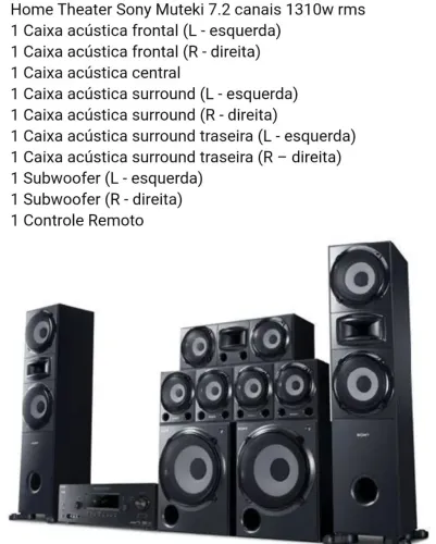 Home theater Sony muteki 7.2
