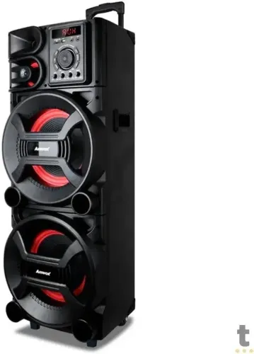 ? Caixa de Som Amplificada Amvox 1500W RMS Bluetooth USB TF Card