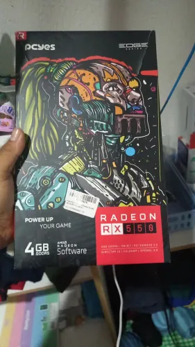 Placa de vide Rx 550 4gb nova 