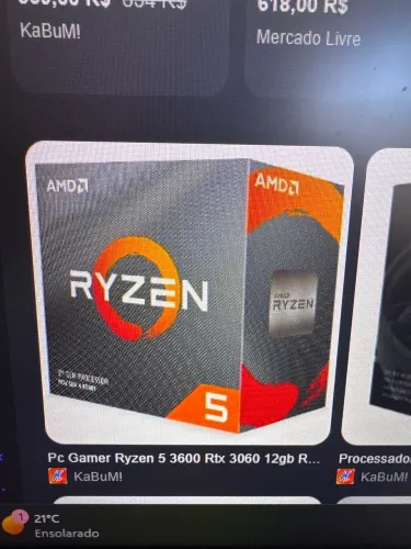 Ryzen 5 3600 + SSD NVME 256gb