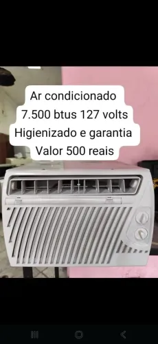 Ar condicionado 7.500 btus 127 volts Higienizado e garantia 