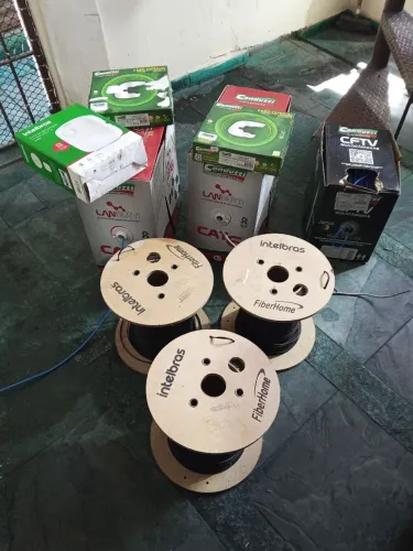 ? KIT COMPLETO PARA INSTALAÇÃO DE CFTV, ALARME E FIBRA ÓPTICA - R$ 2.600,00 ?