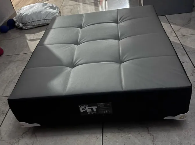 Cama Pet Bed Cinza/preto 100x80x19cm