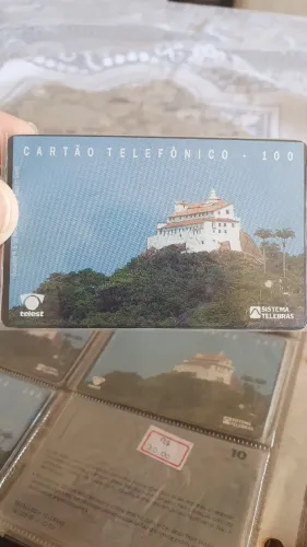 Mídia Pioneira Telebras "Convento da Penha" fabricante Casa Moeda do Brasil