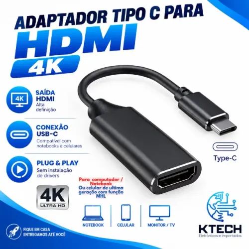 Adaptador USB-C para HDMI 4K 60Hz