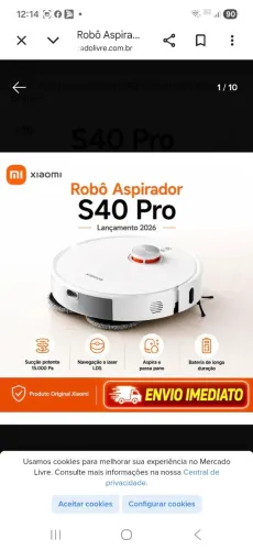 Robo Apirador Xiaomi S40 Pro Lançamento