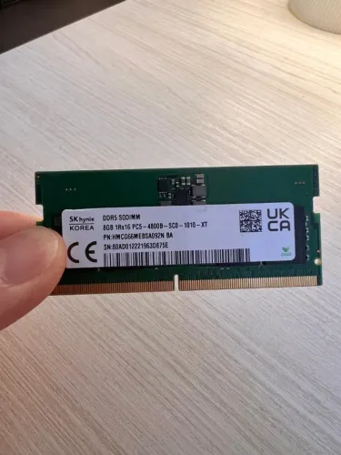 Memória 1x8 DDR5 4800mhz SK Hynix para notebook - Em excelente estado