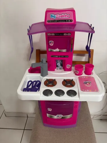 Cozinha infantil big cozinha rosa e roxa