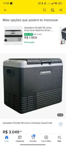 Vendo geladeira portatil