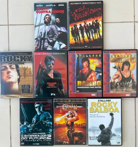 DVD´s - Filmes Stallone, Arnold e outros
