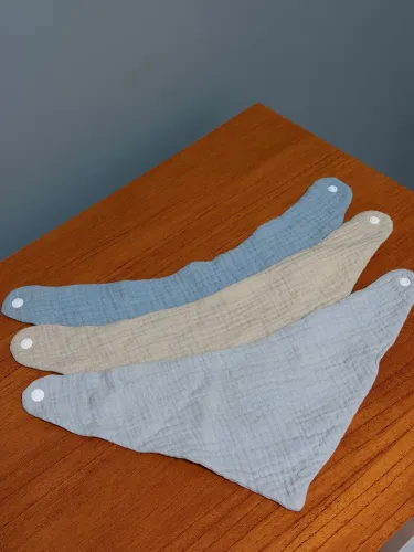 kit 3 babadores bandana