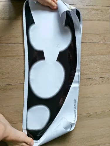 Par adesivos/decalques para máscara negra de Peugeot 308